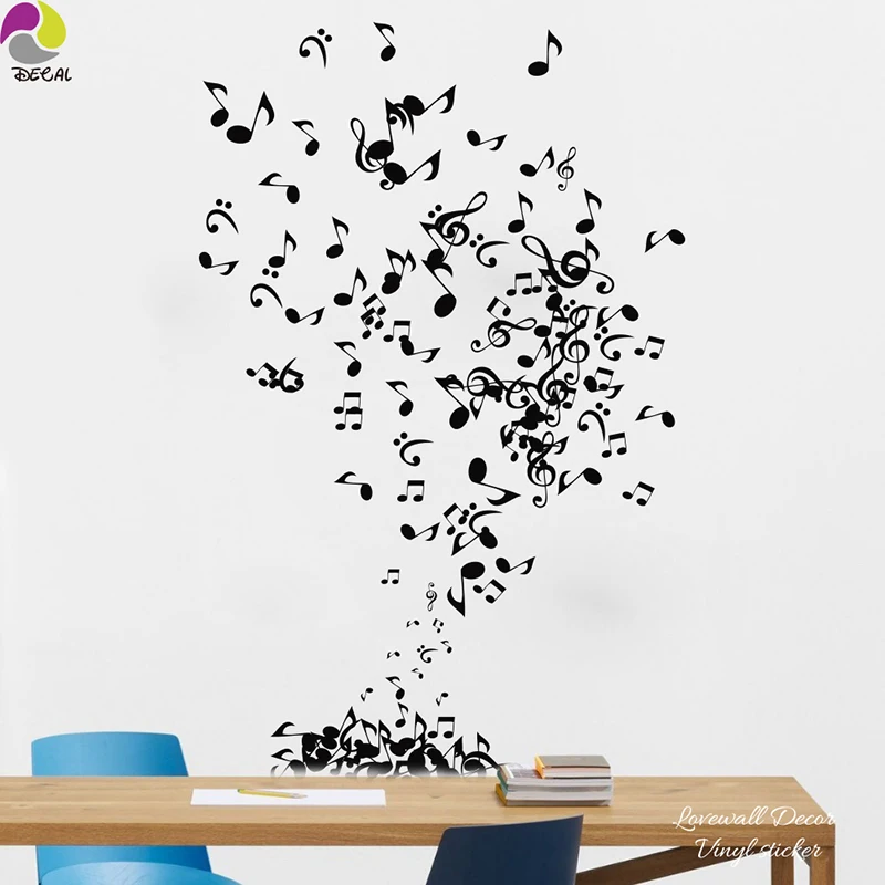 Музыкальная Наклейка на стену 36 шт. классическая рок джаз поп музыкальная для