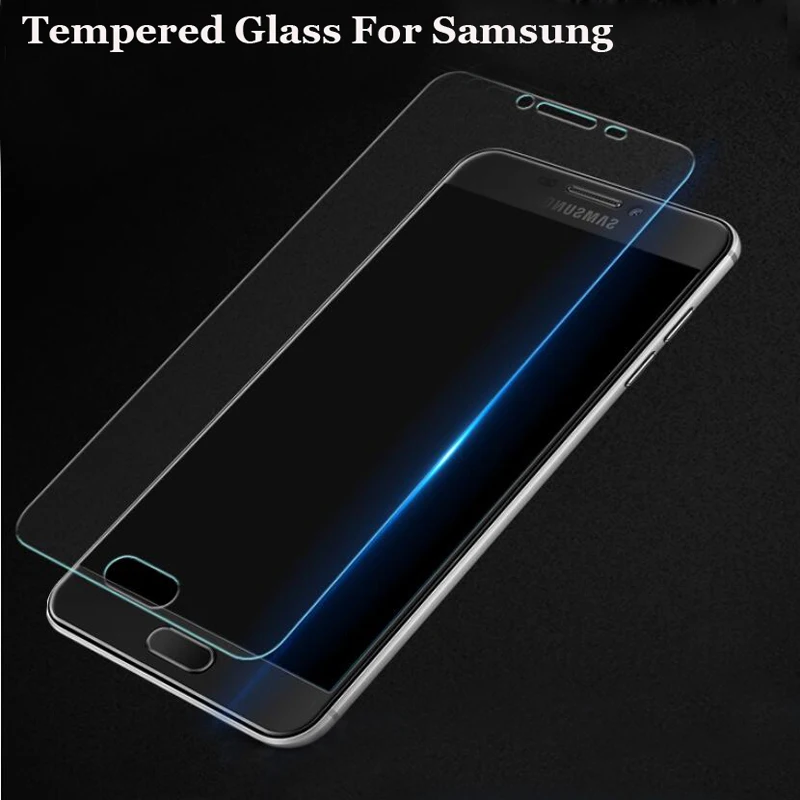 Закаленное стекло 2.5D для Samsung Galaxy S6 J1 J2 J3 J5 J7 A3 A5 A7 2014 2015 2016 Защитная пленка