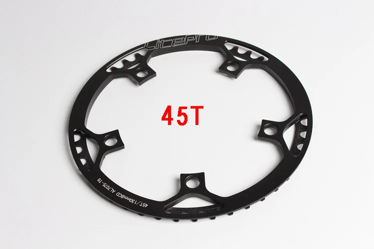 45T black Litepro одна скорость 130BCD складной велосипед шатун BMX цепь колеса 45 T/47 T/53 T/56 T/58 T AL7075 цепь колеса 170 мм кривошипно-цепное кольцо - Цвет: 45T black