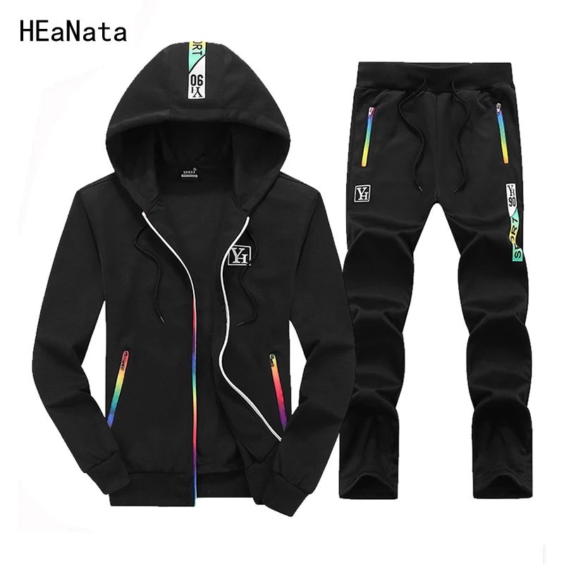 Спортивный костюм для мужчин s толстовка одежда Спортивная Лоскутная пот Homme повседневные мужские спортивные костюмы комплекты из двух предметов спортивная куртка и брюки