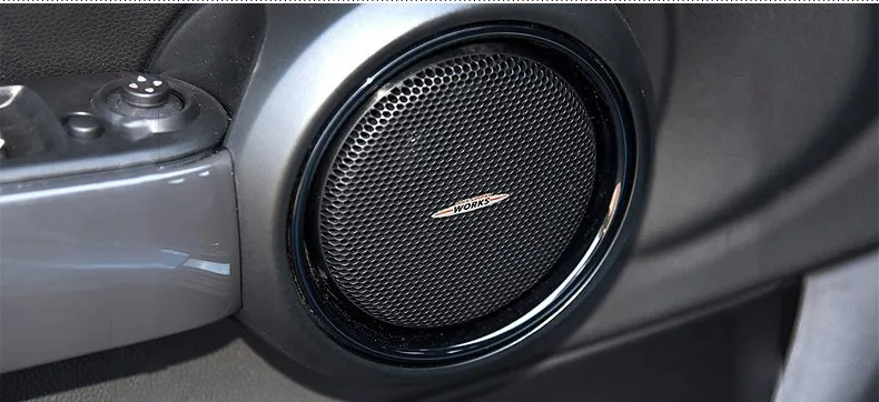 AMBERMILE Металл Мини JCW Стикеры s эмблемы интерьер автомобиля Стикеры для Mini Cooper Countryman JCW F55 F56 F60 R50 R56 аксессуары