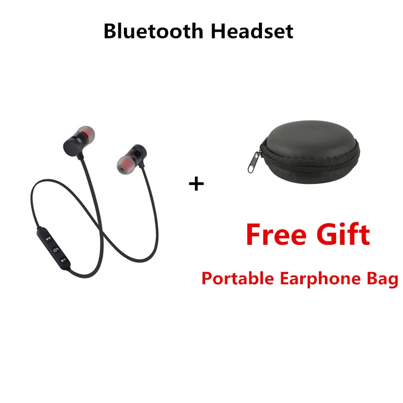 4 M9 магнитные беспроводные Bluetooth наушники-вкладыши с микрофоном для смартфонов+ Бесплатные подарочные наушники коробка для хранения - Цвет: 4