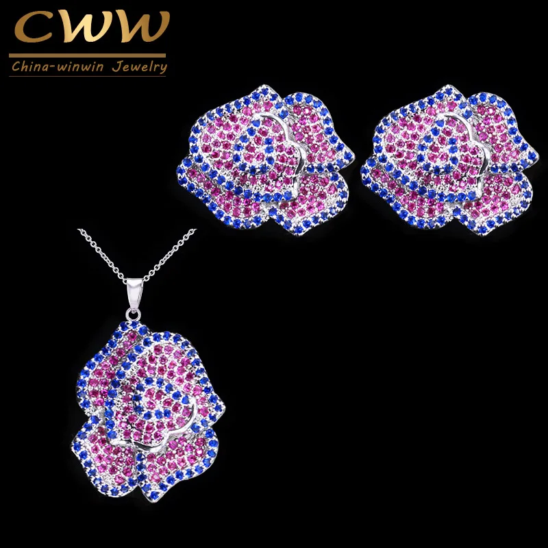 Cwwzircon высокое качество красный и синий кубический цирконий хрустальный