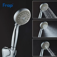 frap third gear adjustment water saving round hand shower heads bathroom accessories abs in chrome plated shower head f10