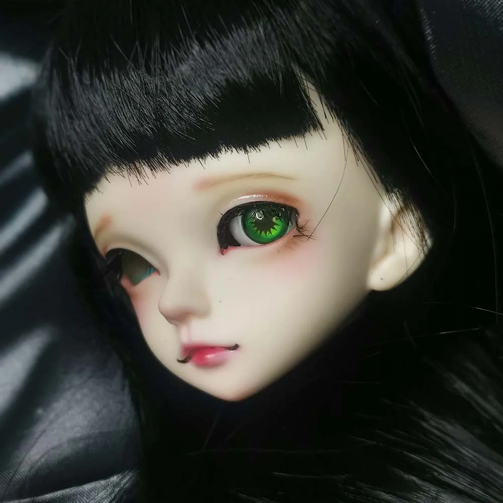 Мультяшная кукла green eyes bjd 1/4 1/3 1/6 1/8 BJd SD MSD 8 мм 10 12 14 16 18 20 принтов пластиковые
