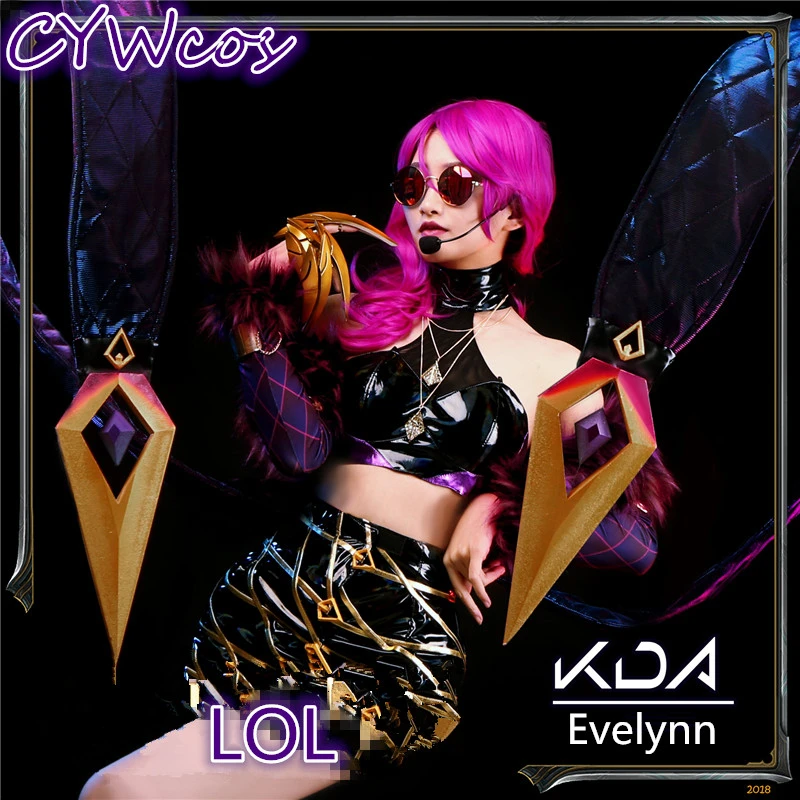 Женский костюм для косплея Evelynn KDA сексуальное платье юбка на заказ|Игровые