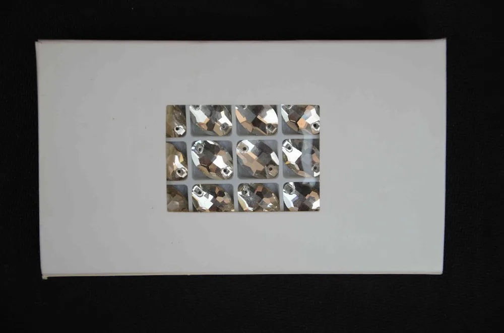 Овальный стеклянный хрусталь всех размеров пришиваемый камень кристально