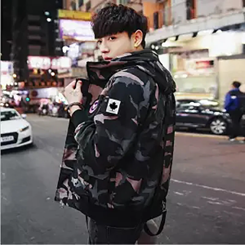 Парка мужская весна осень куртки хлопок Chaquetas Hombre Camo пальто мужские s