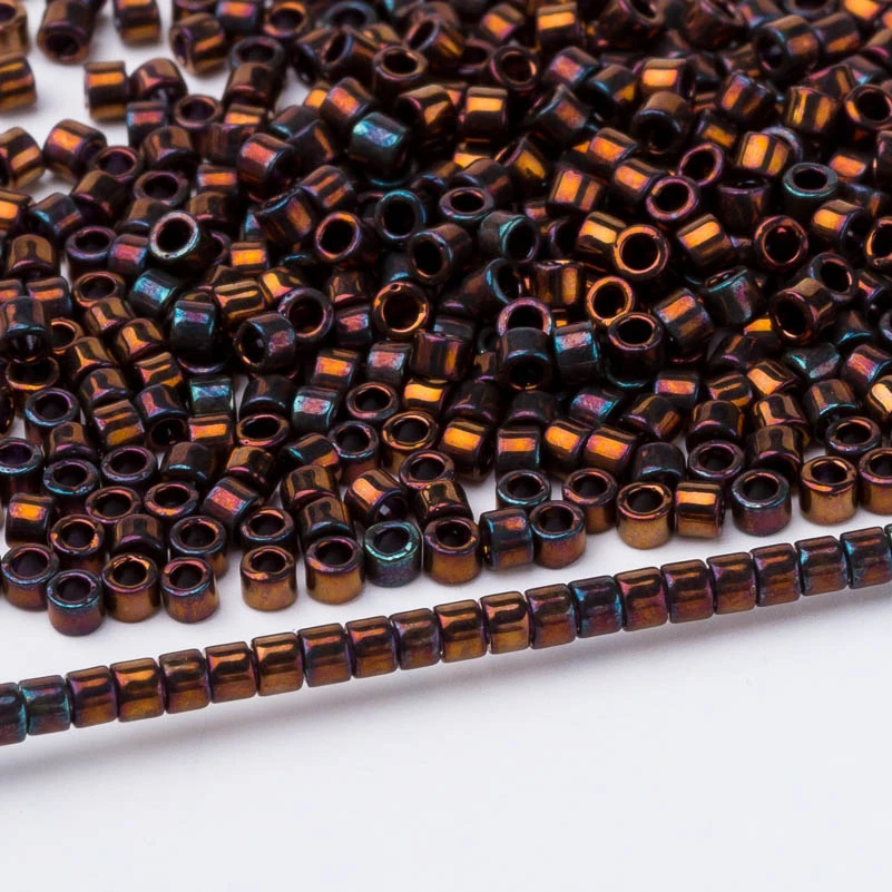 DB1002 Taidian Beadwork металлические бусины Miyuki Delica 11/0 для бисера браслет 1,6x1,3 мм японский бисер поставщик 10 г/лот около 2000 штук - Цвет: DB1002