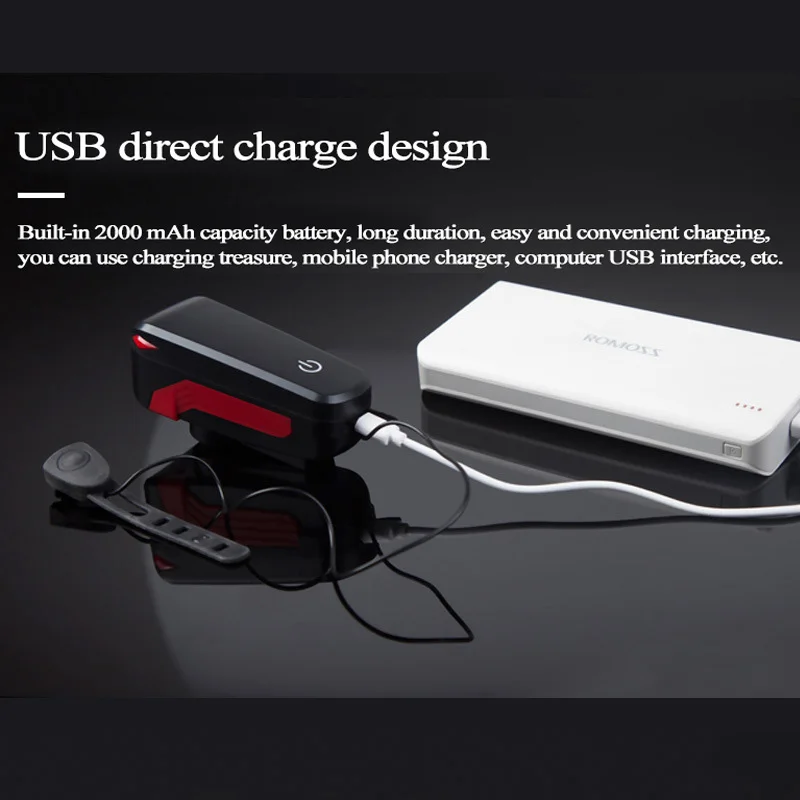 Sireck велосипедные фары usb Зарядка Светодиодный лампа велосипед передний свет