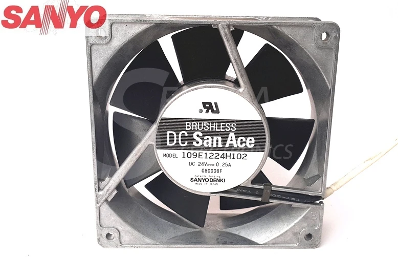 

For Sanyo 109E1224H102 DC 24V 0.25A Server Cooling Fan 120x120x38mm