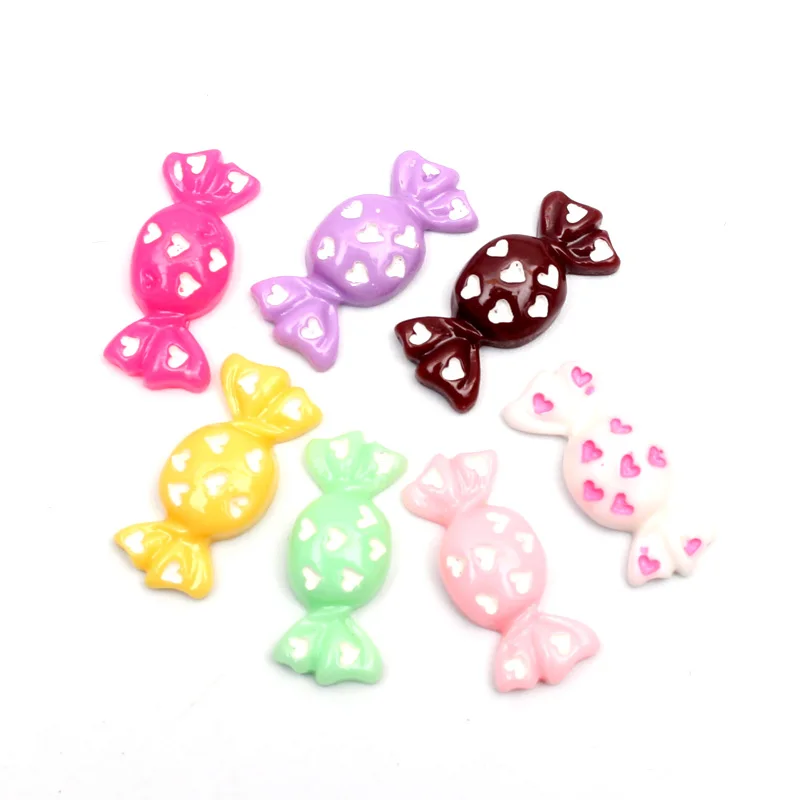 20Pcs 23x11mm Mixed Resin Candy Decoration Crafts Flatback Cabochon Embellishments For Scrapbooking Kawaii Cute Diy Accessories | Дом и сад