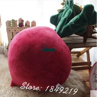 dorimytrader 30 75cm giant plush emulational radish toy lovely red vegetables school theatrical props free shipping dy61110