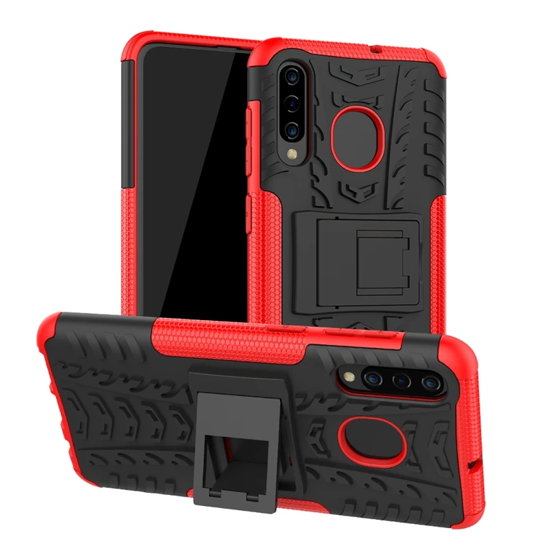 Rugged Hybrid Armor Case For Samsung Galaxy A20 A30 A40 A50 A60 A70 Hard Stand Silicone M10 M20 M30 Phone Cover |