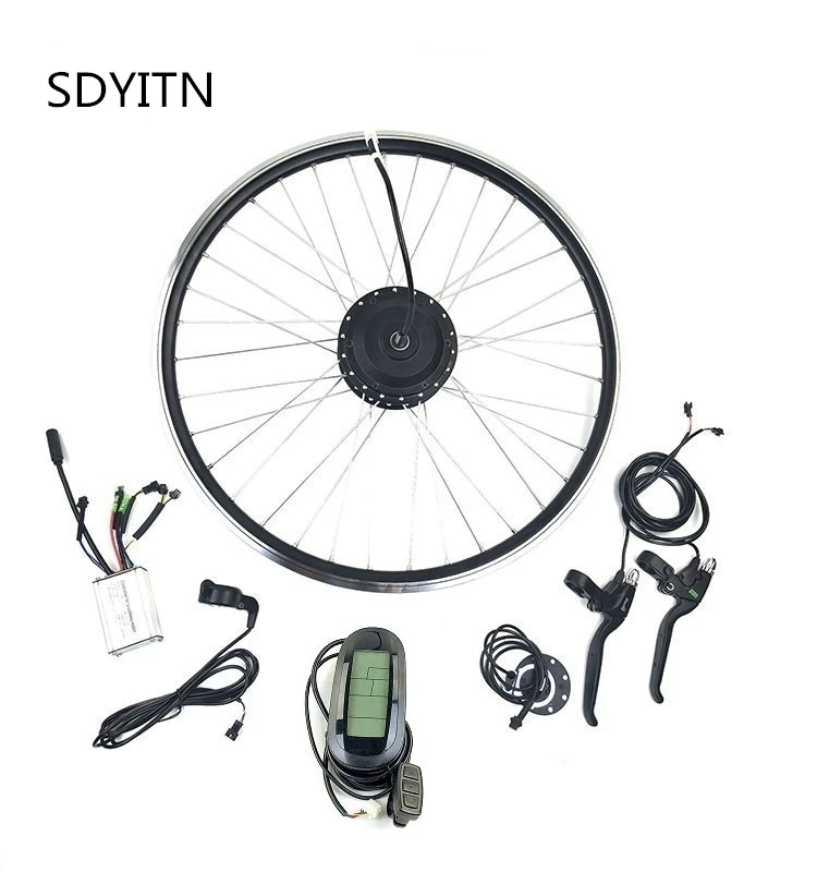 SDYITN E bike конверсионный комплект с дисплеем LCD6 48V350W EBIKE мотор переднего колеса