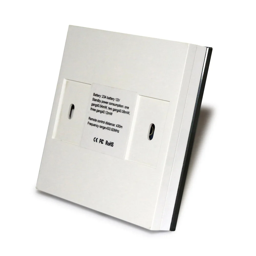 Роскошный настенный выключатель из хрустального стекла сенсорный переключатель