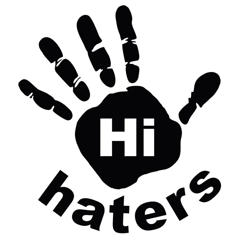 15 2*13 5 см Hi Haters Смешные JDM окно автомобиля бампер виниловая наклейка наклейки