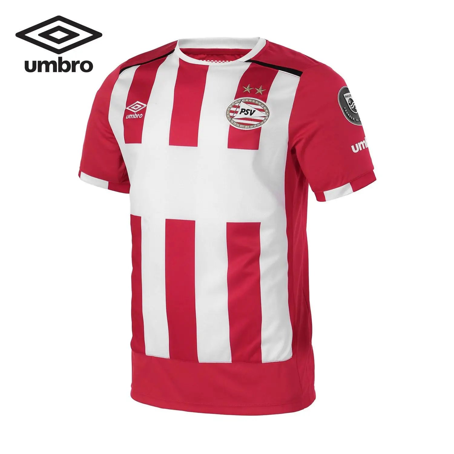 Umbro мужская футбольная серия, футболки с короткими рукавами, спортивная одежда, Профессиональная футбольная Футболка для спортивного матча, Красная футболка UUB63401 - Цвет: Красный