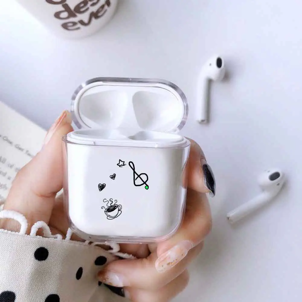 Прозрачный чехол для наушников Apple Airpods Роскошный наушников|Аксессуары