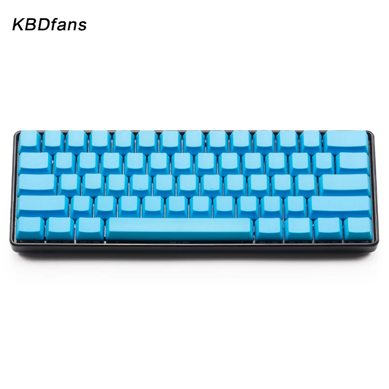 Белый черный оранжевый синий пустой толстый PBT OEM профиль 61 ANSI Keycaps для MX Switches dz60 gh60