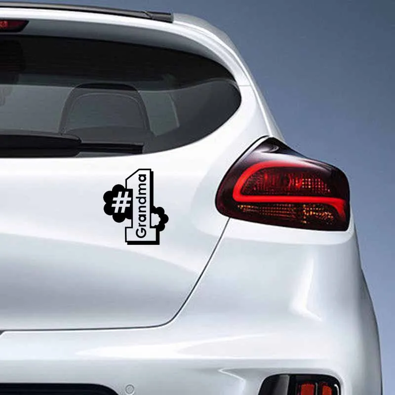 

YJZT 12.8CM*15CM Fashion #1 GRANDMA Vinyl Graphical Car-styling Decor Decal Car Sticker C11-0918