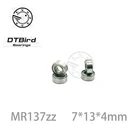 Шариковый подшипник MR137zz 7*13*4 мм L-1370ZZ Mr137 Zz, 3 шт. или 10 шт., Миниатюрный подшипник 7x13x4 мм, высокое качество