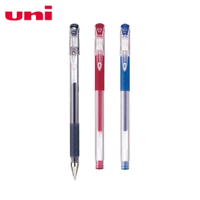 12 Pieces Uni Pen UM 115 Stationery 0.5mm Gel Black/ Red/ Blue for School Office Writing Supplies|Гелевые ручки| |