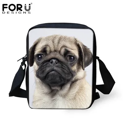 FORUDESIGNS/горячая распродажа, женские сумки-мессенджеры с 3D изображением животных, кошачья собака, голова, кросс-боди, забавные сумки для путешествий, женские маленькие сумки, женская сумка - Цвет: H224E