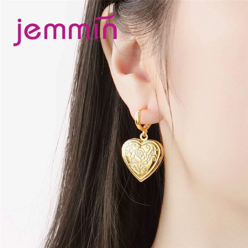 New Arrival Elegantment Style Heart Exquisite Flower Design 925 Sterling Silver Earring Jewerly Girls Anniversary Gift | Украшения и