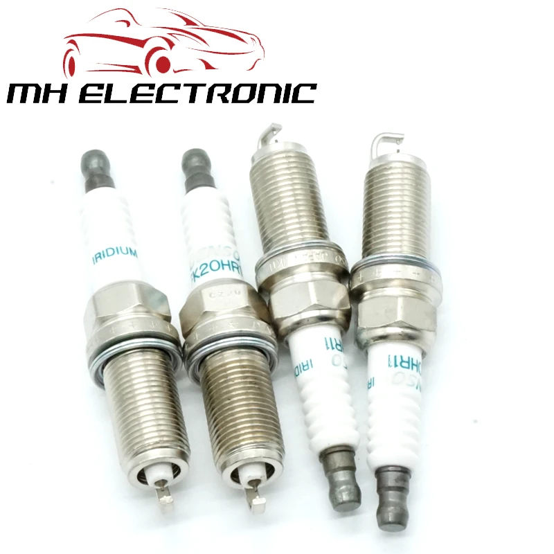 MH ELECTRONIC 4 шт./лот 90919 01247 FK20HR11 Свеча зажигания для TOYOTA VITZ RACTIS IST SIENTA COROLLA AURIS CAMRY LEXUS RAV4