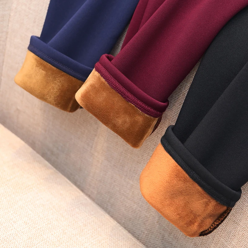 2017 Winter Women Pants Warm Plus Thick Velvet Slim High Waist Stretch Pencil Female Trousers Large size 6XL | Женская одежда