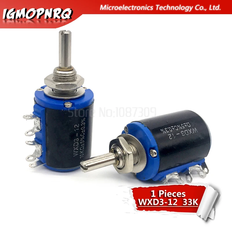 

1pcs WXD3-12 1W 33K ohm 5 ring multi-circle precision wire-wound potentiometer WXD3-12-1W