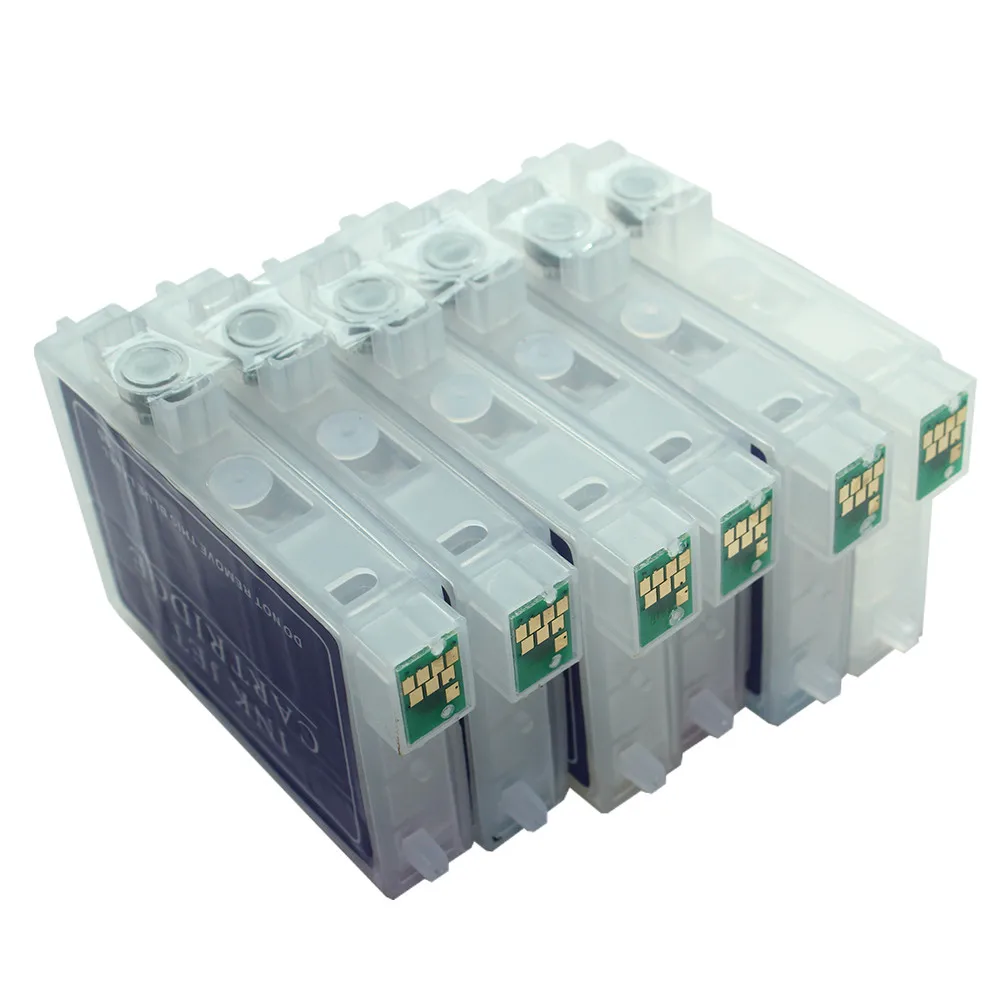 Пустые многоразовые картриджи 6PK T0481/2/3/4/5/6 для Epson Stylus Photo R200 R220 R300 R300M R320 R325 R340 R350 RX500