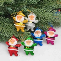 6pcslot xmas tree hanging home decoration party dropshiping christmas santa claus pendant christmas decorations for home 2017