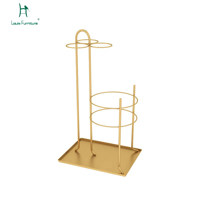 

Louis Fashion Furniture Accessories Creative Home Hotel Lobby European Iron Art Landing Umbrella Barrel Shelves