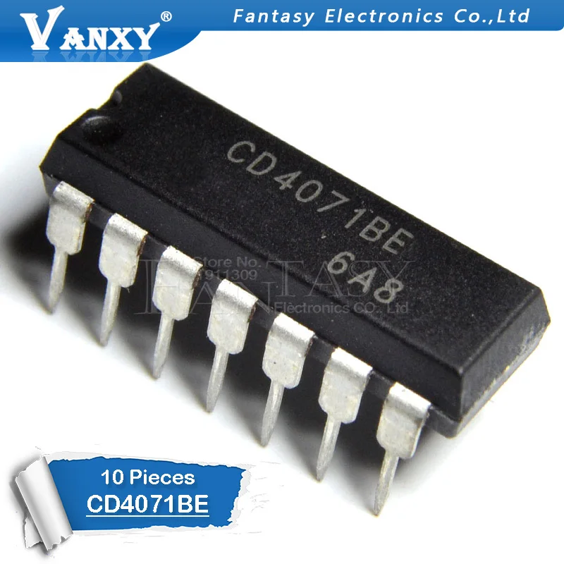 10 шт. CD4071BE DIP14 CD4071 DIP 4071BE 14 Новый и оригинальный IC|ic dip| |