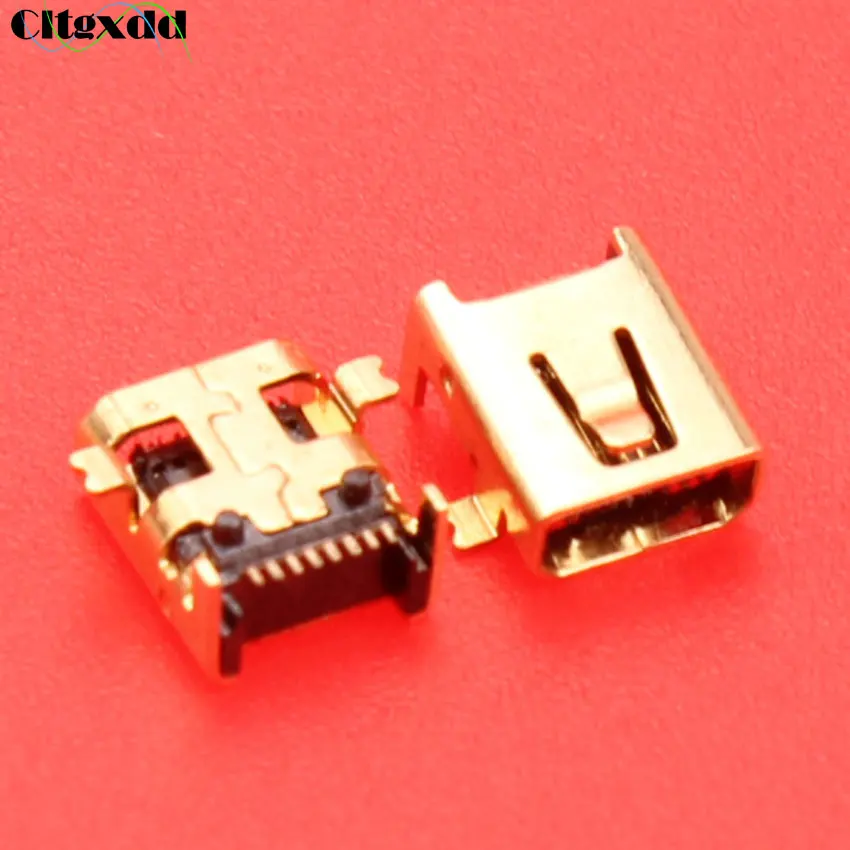 Cltgxdd 8-контактный разъем Mini USB для подключения к порту 180 градусов 2 фиксированных