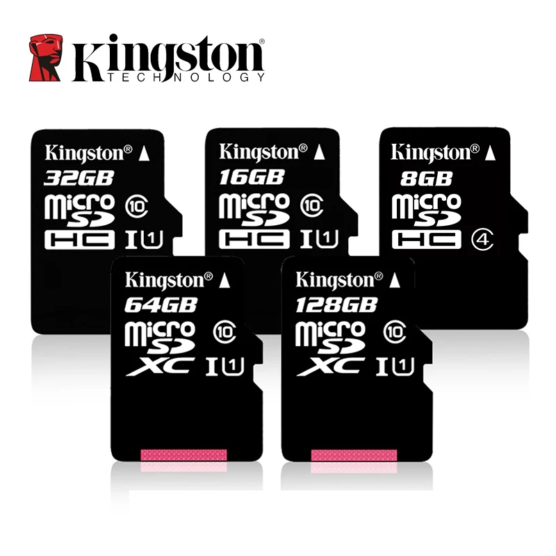 Kingston Class 10, карта памяти, SD, 16 ГБ, 32 ГБ, 64 ГБ, 128 ГБ, 256 ГБ, Micro Card, Mini SD карта, C4, 8 ГБ, SDHC, SDXC, TF карта для смартфонов
