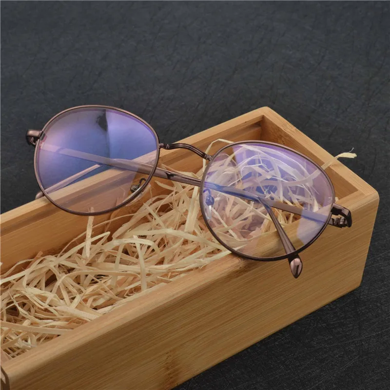 MINCL/круглая оправа для очков женская брендовая Ретро очки чтения Компьютерная