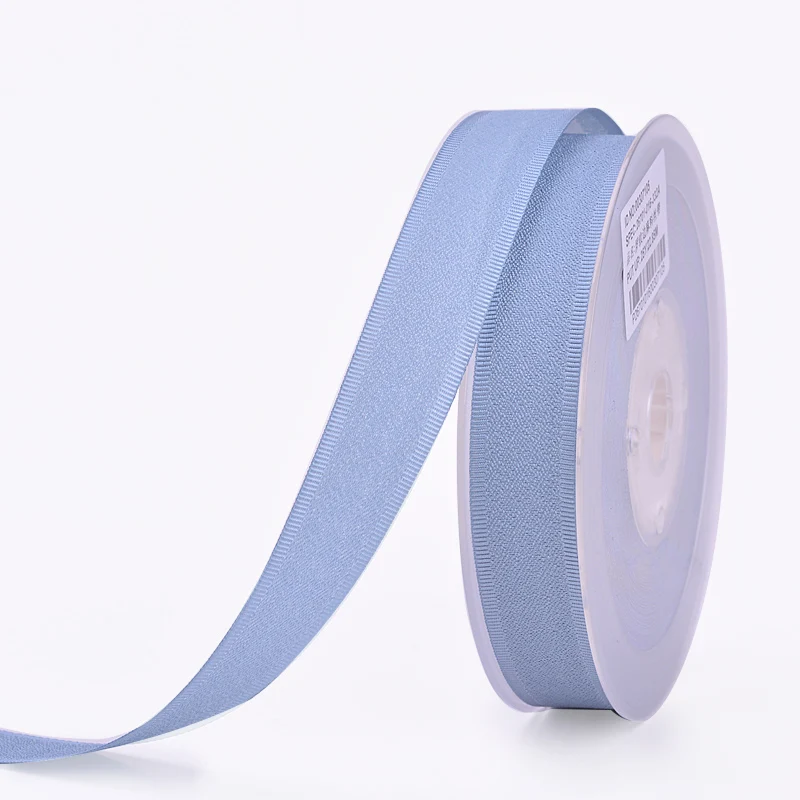 YAMA полиэстер Grosgrain край гранулированный активированный уголь из ленты 9 16 19 25 38 мм и 3/8 5/8 3/4 1 1-1/2 дюймов 100 ярдов печатных ленты и бабочки - Цвет: french blue 332