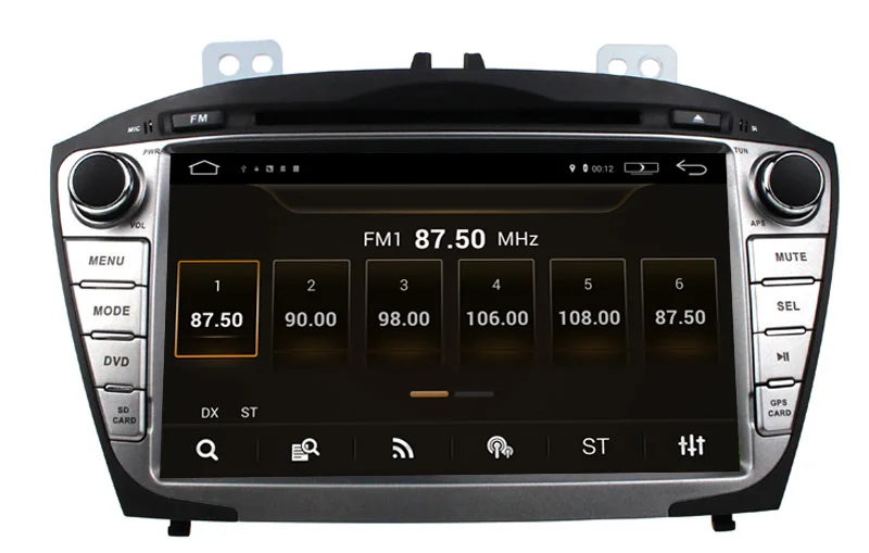 8 &quotHD 1024*600 Восьмиядерный Android 5 1 автомобильный DVD подходит Hyundai iX35 Tucson 2009-2015
