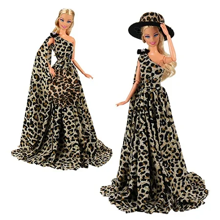 No Doll Новое свадебное платье для куклы принцесса вечерняя одежда длинные Куклы нашего поколения одежда вещи для куклы Барби игры игрушки - Цвет: No Doll