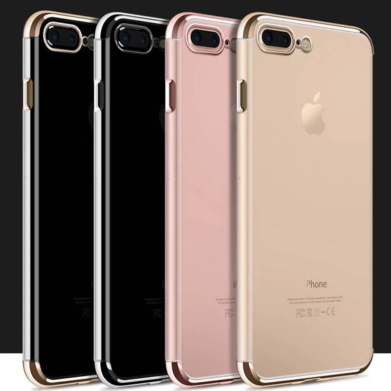 Kerzzil покрытие прозрачный ТПУ телефонные чехлы для iPhone 7 6 6S Plus тонкий мягкий