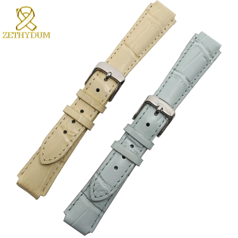 Часы с ремешком из натуральной кожи, ремешок для Casio часов 18*14 мм бамбуковым зерном сшитые ремни для наручных часов с ремешком из натуральной кожи на низком ходу с браслетом