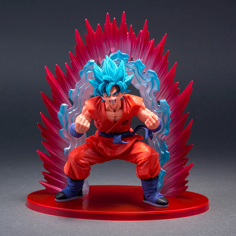 Dragon Ball super SSGSS Son Goku/Gokou рисунок Kaiouken синий японский аниме коллекционный талисман
