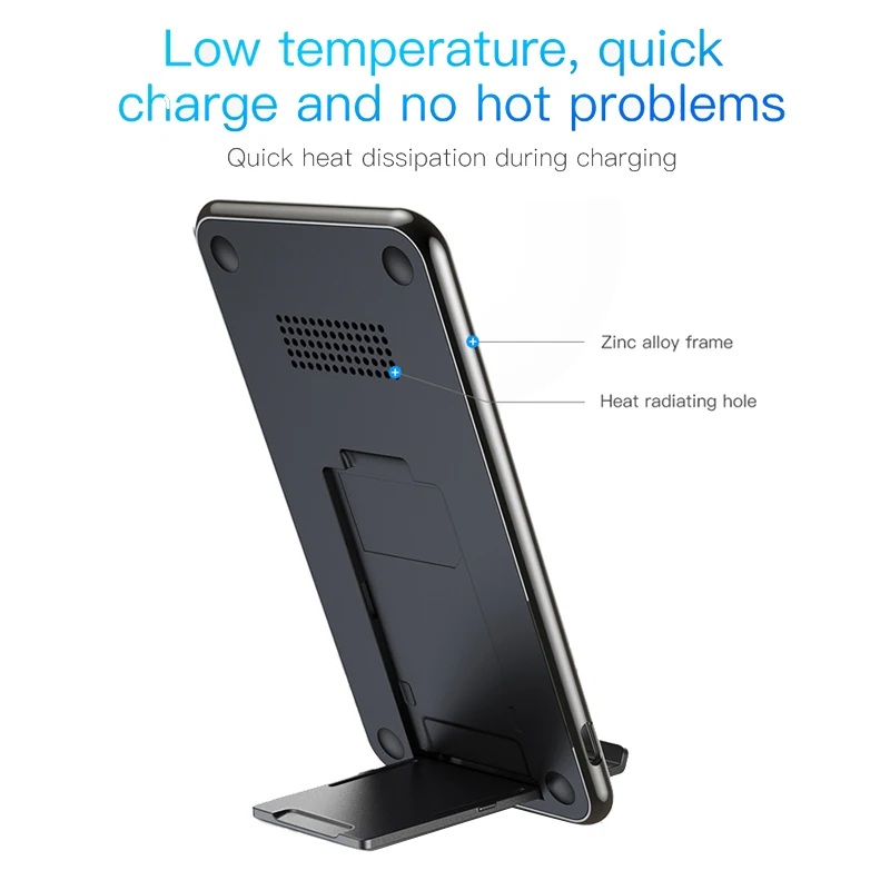 Baseus 10 Вт 2/3 катушек Qi Беспроводное зарядное устройство для iPhone 11 Pro Max Xr samsung S10 S9 быстрая Беспроводная зарядная док-станция