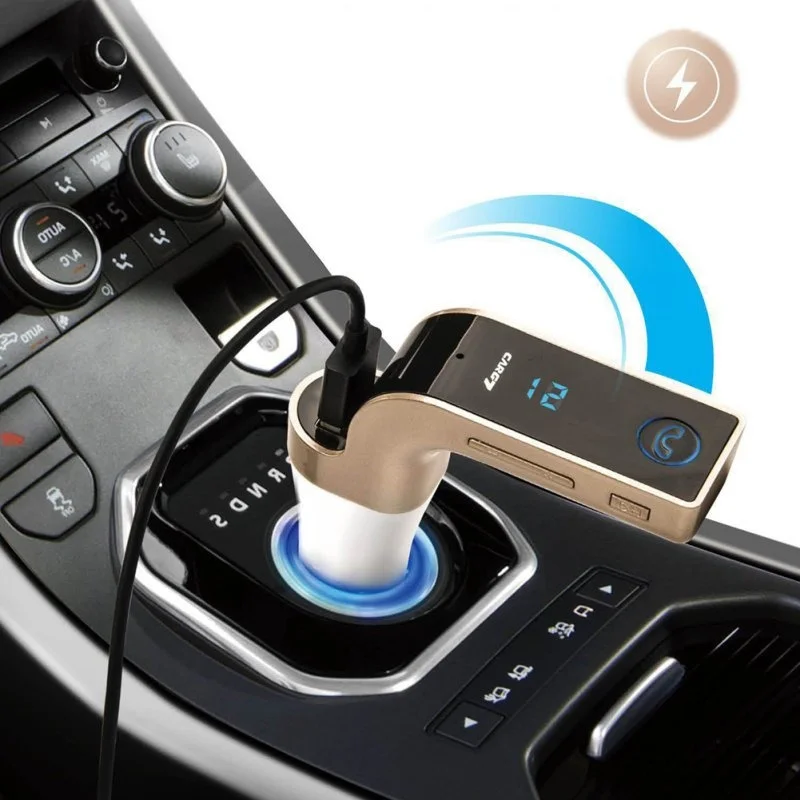 

50 шт./лот Беспроводной ЖК Bluetooth гарнитура Автомобильный USB MP3-плеер FM-передатчик модулятор G7