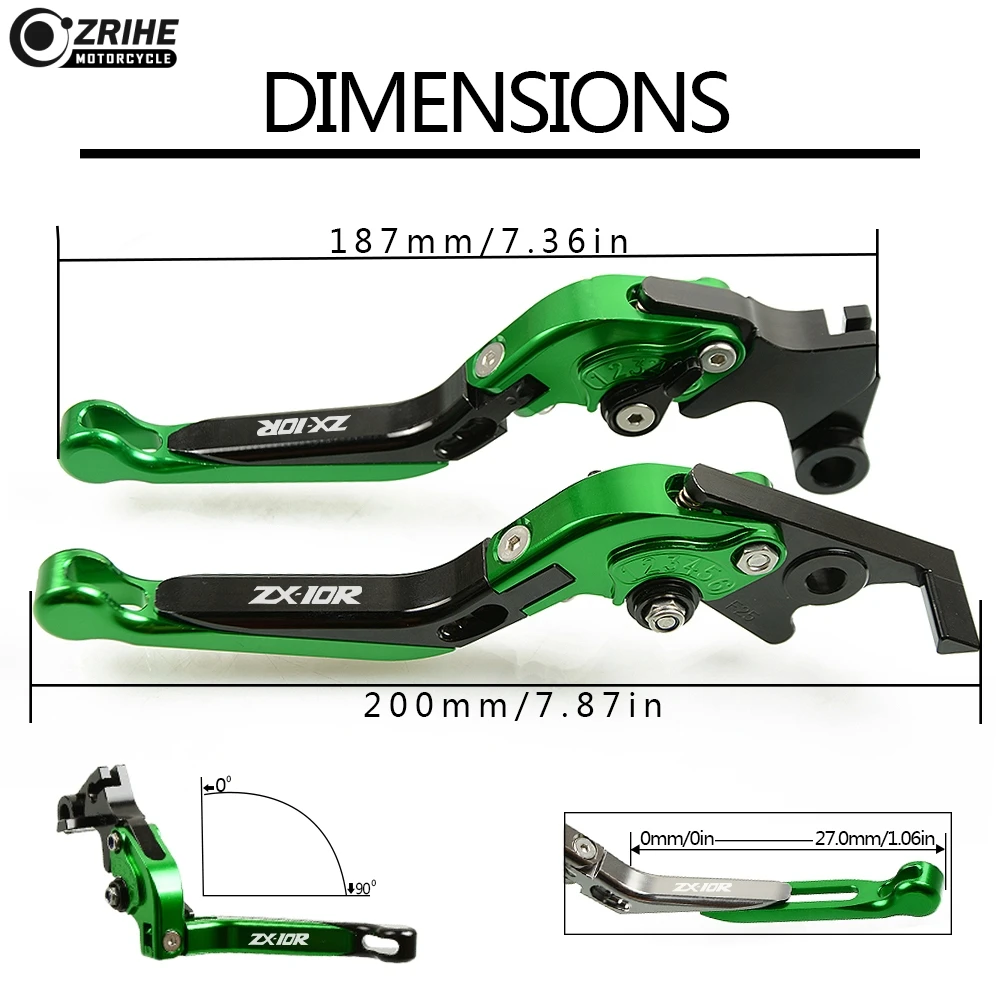Для KAWASAKI ZX10R 2006 2015 Аксессуары для мотоциклов сцепные рычаги Регулируемый