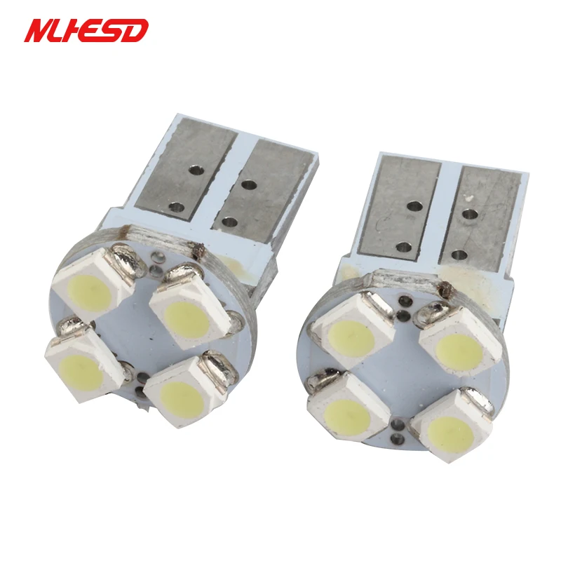 100 шт белый 501 W5W T10 1210 3528 4 Smd Led 168 194 лампочки Canbus сигнала угловой светильник лампа