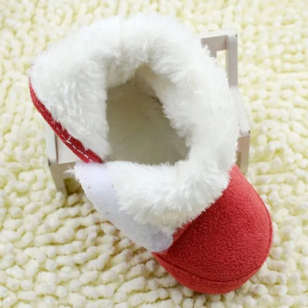 

born Baby Kid Girl Winter Snow Boots Bow knot Fleece Warm Baby Boots